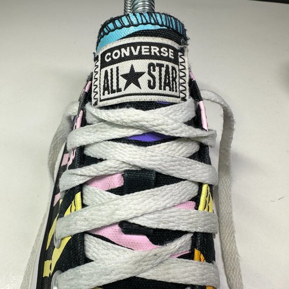 Converse All Star Low Sneakers - Size 6.5 - Rainbow Zebra Shoes - 568949F - Picture 7 of 10